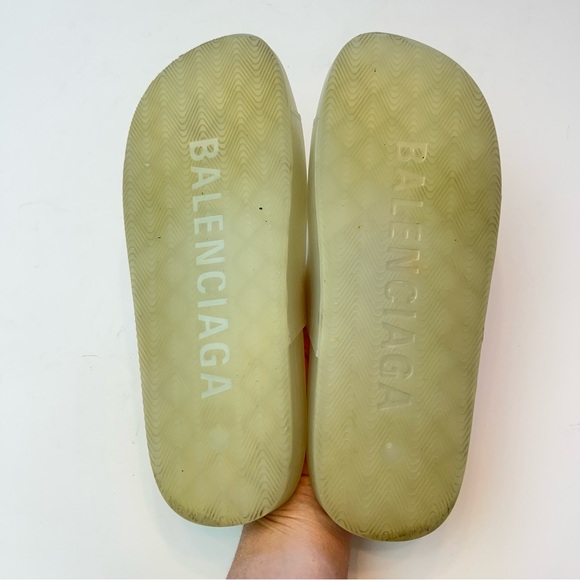 Balenciaga Men’s Mallorca Clear Sandals, Size 10 - Picture 7 of 7